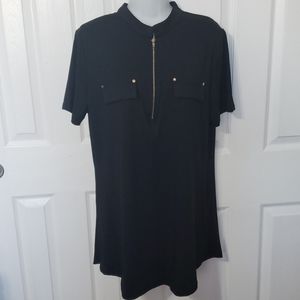 Women's black tunic top Size XL ,New without tags
